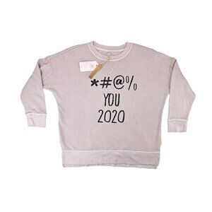 True Craft Graphic Sweatshirt Funny 2020 Covid Lilac Soft Shop Plus Women 0X New